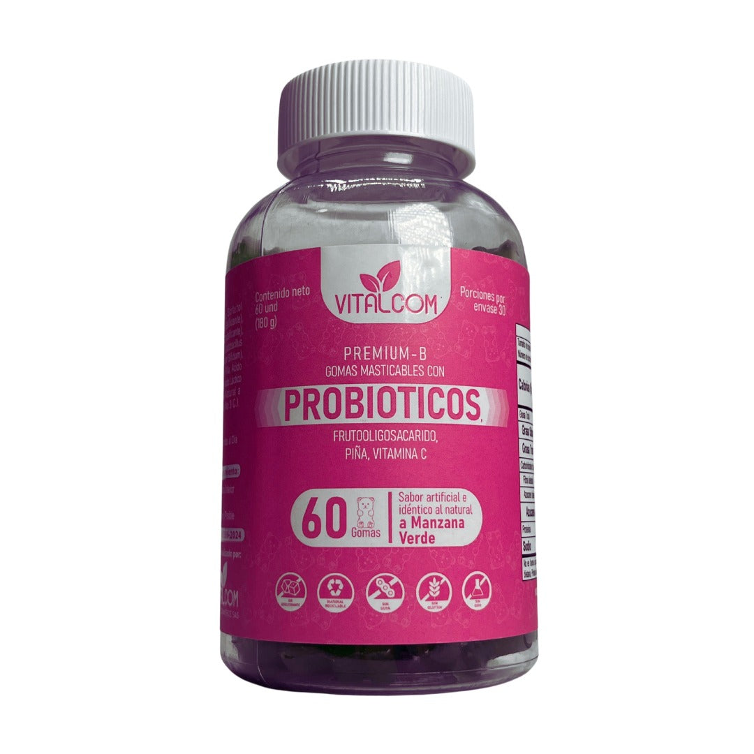 GOMAS PROBIOTICOS VITALCOM X60